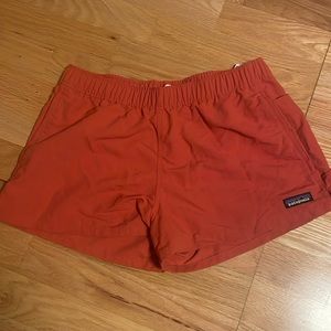 USED Red Patagonia boardshorts WOMENS